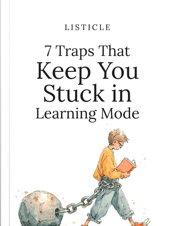 7 Traps That Keep You Stuck in Learning Mode Listicle